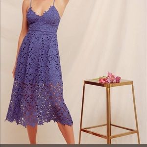 Astr the Label Lace Midi Dress Purple Iris